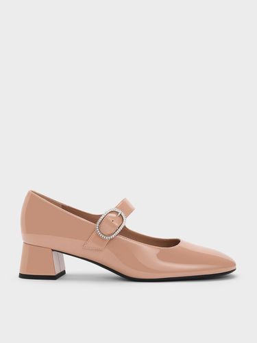 Charles & Keith - Escarpins Mary Jane vernis à boucle strassée Jannie - Charles & Keith - Modalova