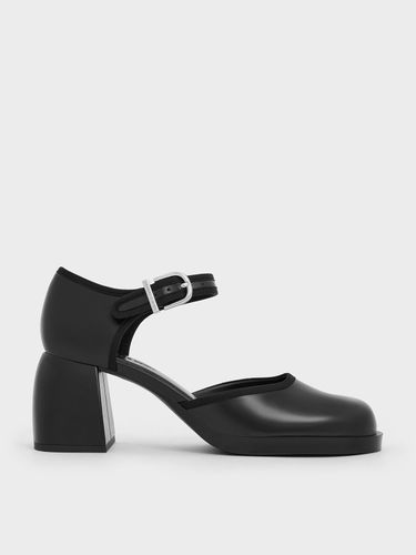 Charles & Keith - Escarpins d'Orsay à talon carré et bride de cheville - Charles & Keith - Modalova