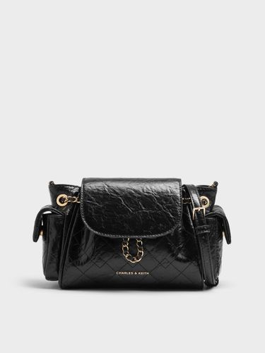 Charles & Keith - Sac à dos matelassé à double rabat avant Duo - Charles & Keith - Modalova