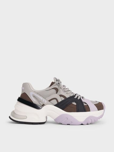 Charles & Keith - Baskets épaisse en maille à surpiqûres contrastantes - Charles & Keith - Modalova