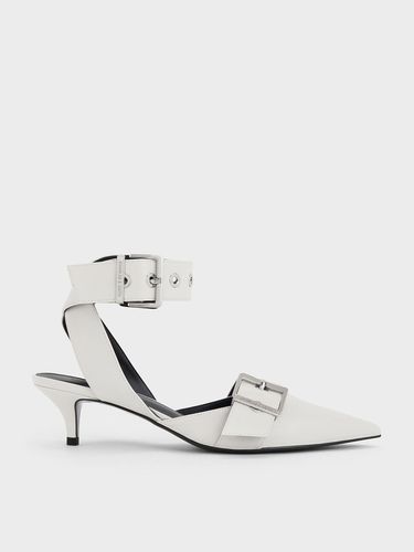 Charles & Keith - Escarpins à talon de chaton avec lanière à oeillets - Charles & Keith - Modalova