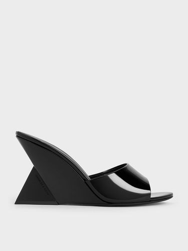 Charles & Keith - Sandales compensées vernies à lanières - Charles & Keith - Modalova