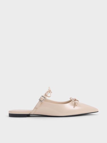 Charles & Keith - Mules vernies à bout pointu et double nœud - Charles & Keith - Modalova