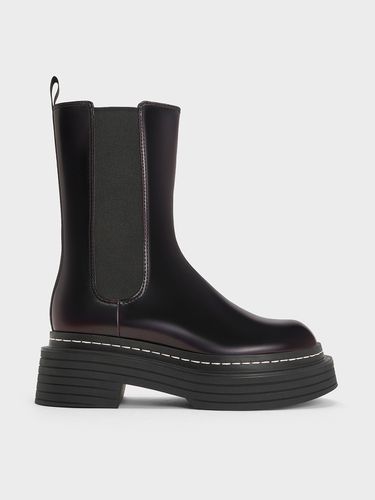 Charles & Keith - Bottes Chelsea à plateforme et surpiqûres - Charles & Keith - Modalova