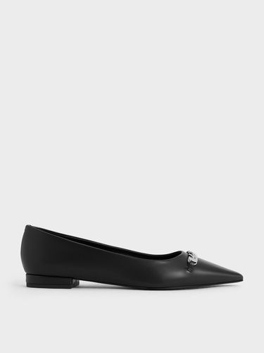 Charles & Keith - Ballerines à bout pointu et chaîne - Charles & Keith - Modalova