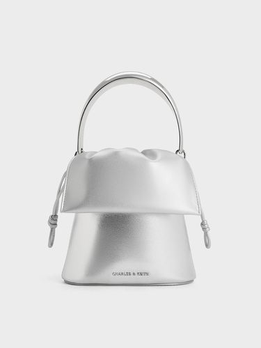 Charles & Keith - Sac seau métallique à rabat et fronces - Charles & Keith - Modalova