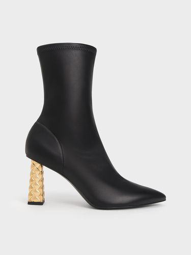 Charles & Keith - Bottines à bout pointu et talon sculpté - Charles & Keith - Modalova