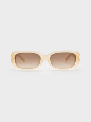 Charles & Keith - Lunettes de soleil angulaires en acétate recyclé - Charles & Keith - Modalova