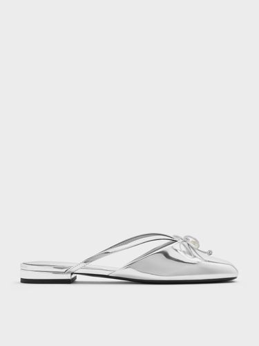 Charles & Keith - Mules à nœud et détail en perles - Charles & Keith - Modalova