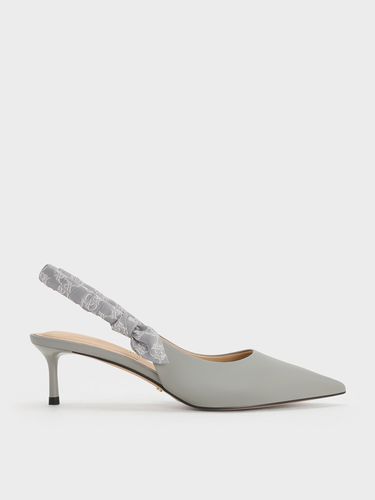 Charles & Keith - Escarpins à bride arrière en cuir froncé Tully - Charles & Keith - Modalova