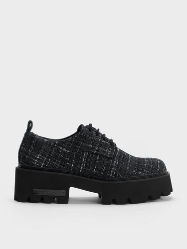 Charles & Keith - Oxfords épaisses en tweed Imogen - Charles & Keith - Modalova