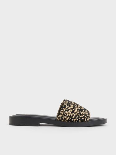Charles & Keith - Claquettes tissées bicolores - Charles & Keith - Modalova