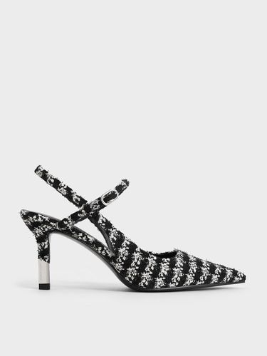 Charles & Keith - Escarpins bicolores en tweed à bride arrière - Charles & Keith - Modalova