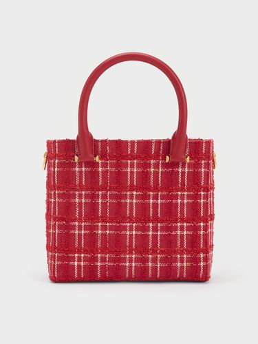 Charles & Keith - Sac cabas carré en tweed Georgette - Charles & Keith - Modalova