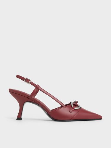 Charles & Keith - Escarpins à talon incliné et détail métallique - Charles & Keith - Modalova