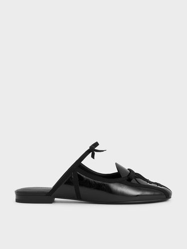 Charles & Keith - Mules à lacets à effet froissé et nœud - Charles & Keith - Modalova