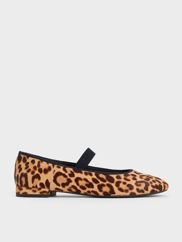 Charles & Keith - Mary Jane texturées à imprimé léopard - Charles & Keith - Modalova
