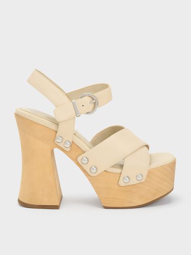 Charles & Keith - Sandales croisées en cuir Tabitha - Charles & Keith - Modalova