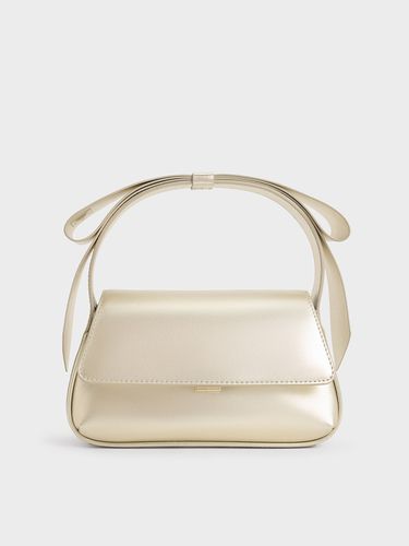 Charles & Keith - Sac à main en cuir métallisé avec noeud - Charles & Keith - Modalova