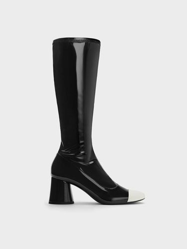 Charles & Keith - Bottes hauteur de genou bicolores Coco - Charles & Keith - Modalova