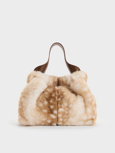Sac Porté Main Fourré Imprimé Cerf Ally - Charles & Keith - Modalova