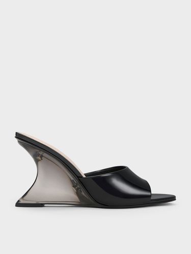 Charles & Keith - Mules à talon sculpté vernies - Charles & Keith - Modalova