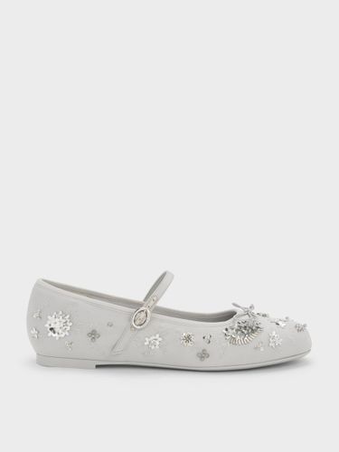 Ballerines Mary Jane Brodés et Pailletés en Satin Sadira - Charles & Keith - Modalova