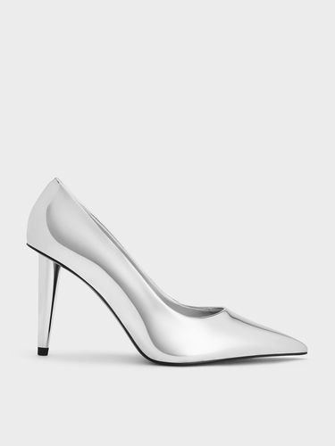 Charles & Keith - Escarpins à bout pointu et talon conique métallique - Charles & Keith - Modalova