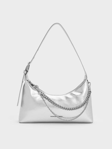 Charles & Keith - Sac hobo à effet froncé orné de chaîne Atwood - Charles & Keith - Modalova