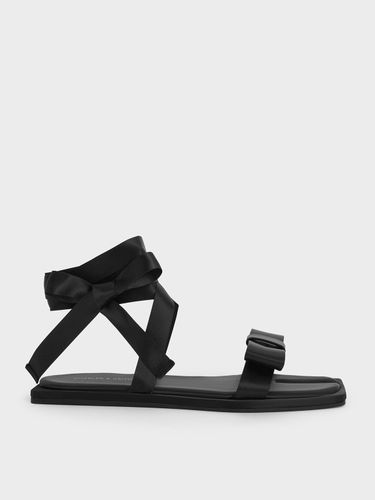 Charles & Keith - Sandales à nouer à noeud en satin - Charles & Keith - Modalova
