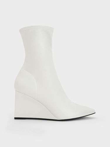 Charles & Keith - Bottines à bout pointu et semelle compensée - Charles & Keith - Modalova