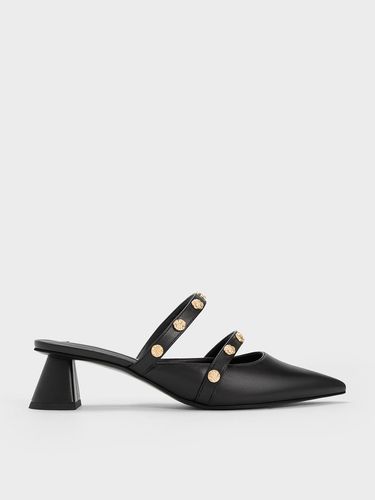 Charles & Keith - Mules cloutées à talon trapèze - Charles & Keith - Modalova