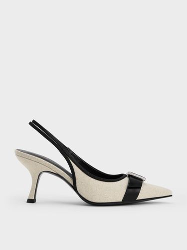 Charles & Keith - Escarpins en lin à boucle et bout pointu - Charles & Keith - Modalova