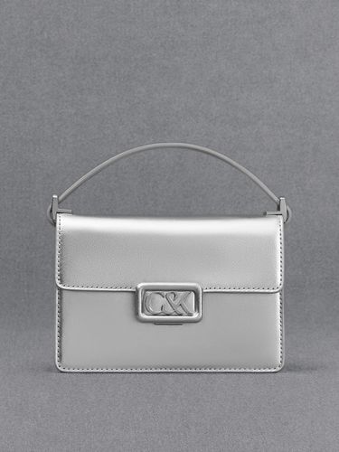 Charles & Keith - Sac boxy en cuir métallisé - Charles & Keith - Modalova