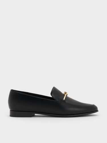 Mocassins métallisées à nœud - Charles & Keith - Modalova