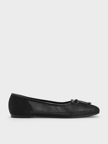 Charles & Keith - Mules en maille à noeud et bout carré - Charles & Keith - Modalova