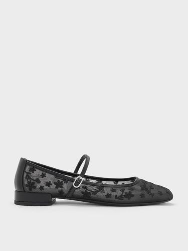 Charles & Keith - Mary Janes Gertrude en maille brodée de fleurs - Charles & Keith - Modalova