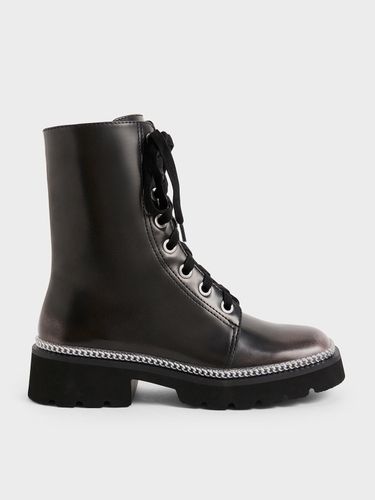 Charles & Keith - Bottines avec bordure en chaîne et boucle - Charles & Keith - Modalova