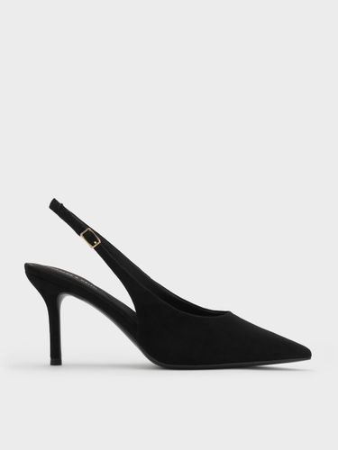 Escarpins Emelia en suédine à bride arrière - Charles & Keith - Modalova