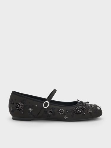 Ballerines Mary Jane Brodés et Pailletés en Satin Sadira - Charles & Keith - Modalova