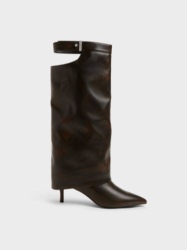 Bottes hautes ajourées à talons aiguilles - Charles & Keith - Modalova
