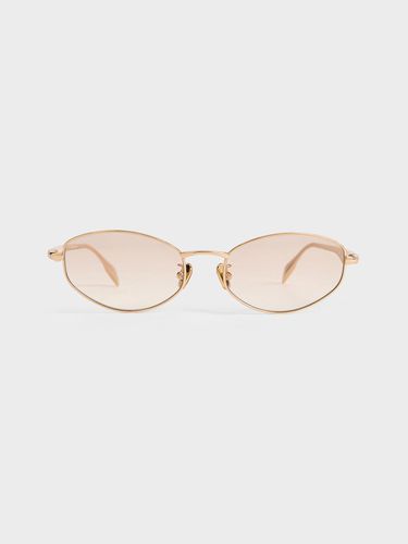 Charles & Keith - Lunettes de soleil ovales à strass - Charles & Keith - Modalova