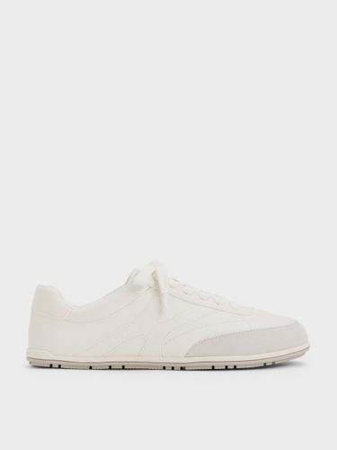 Charles & Keith - Baskets basses bicolores en suédine - Charles & Keith - Modalova