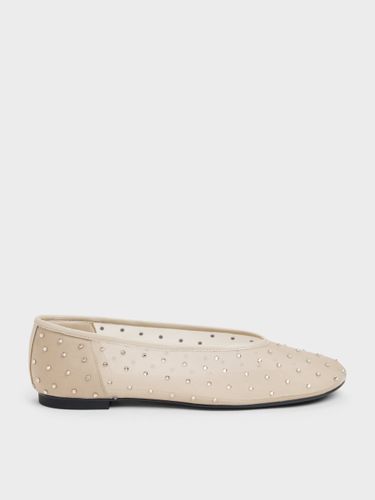 Ballerines en résille à cristaux - Charles & Keith - Modalova