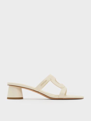 Charles & Keith - Mules à découpe et talon cylindrique - Charles & Keith - Modalova