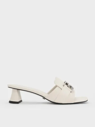 Charles & Keith - Mules en cuir à talon Gabine - Charles & Keith - Modalova