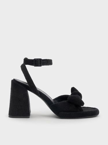 Charles & Keith - Sandales texturées à nœud et bride de cheville Loey - Charles & Keith - Modalova