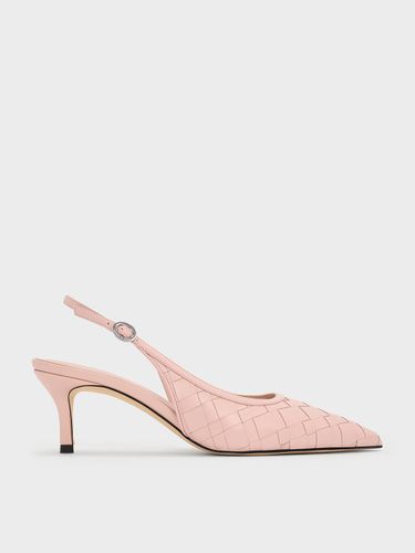 Charles & Keith - Escarpins tissés à bout pointu et bride arrière - Charles & Keith - Modalova