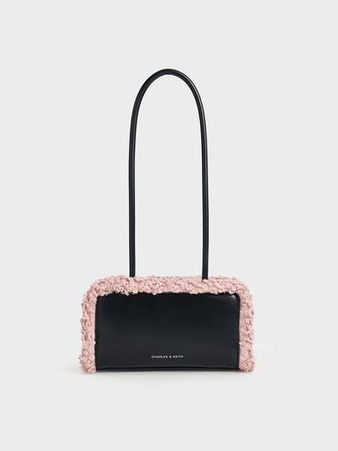 Charles & Keith - Sac porté épaule doublé de fourrure à poignée allongée - Charles & Keith - Modalova