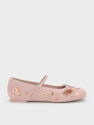Ballerines Mary Jane Brodés et Pailletés en Satin Sadira - Charles & Keith - Modalova